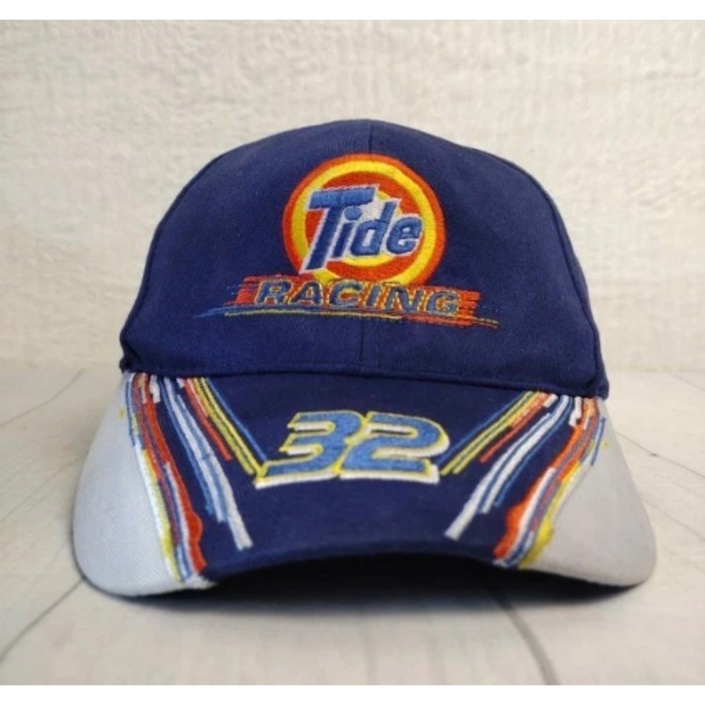 Vintage Tide Racing‎ 32 Downy Snapback Hat Blue Cotton NASCAR Stylemaster Cap